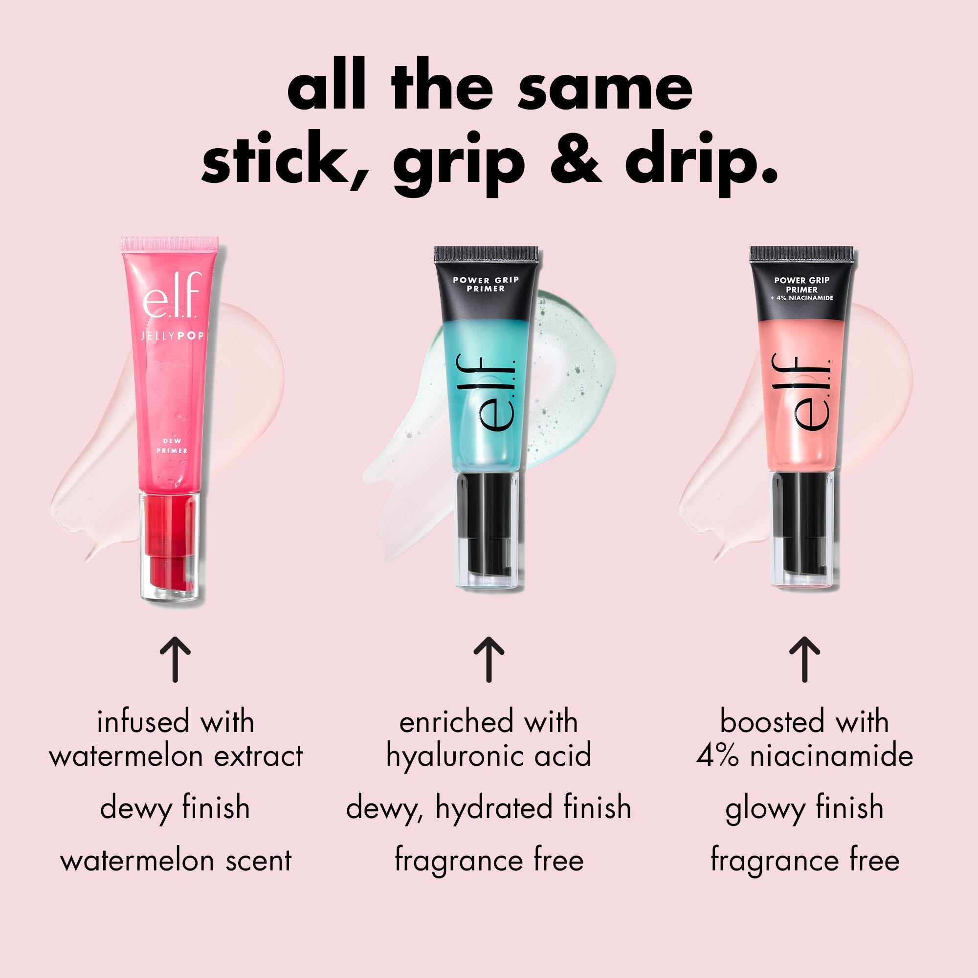 e.l.f.'s Grip Face Primer Comparison Chart
