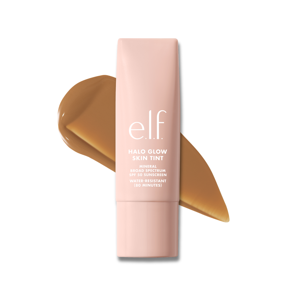 e.l.f. Halo Glow Skin Tint SPF 50 + 10 Tan Neutral, Water Resistant